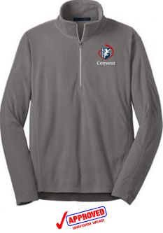 CONVENT - Port Authority Microfleece 1/2-Zip Pullover, Pearl Grey